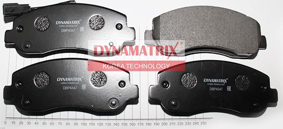 Dynamatrix DBP4347 - Тормозные колодки, дисковые, комплект autosila-amz.com