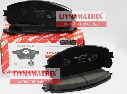 Dynamatrix DBP4354 - Тормозные колодки, дисковые, комплект autosila-amz.com