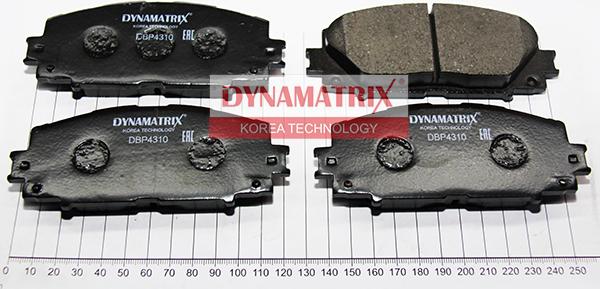 Dynamatrix DBP4310 - Тормозные колодки, дисковые, комплект autosila-amz.com