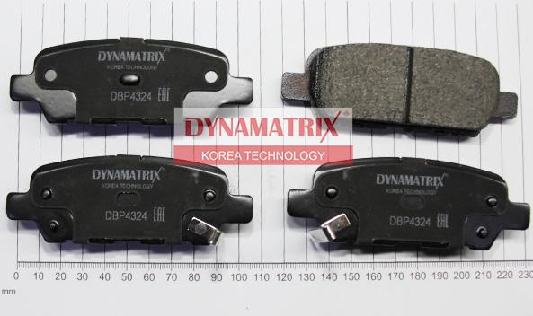 Dynamatrix DBP4324 - Тормозные колодки, дисковые, комплект autosila-amz.com