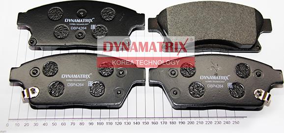 Dynamatrix DBP4264 - Тормозные колодки, дисковые, комплект autosila-amz.com