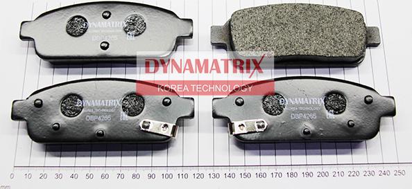 Dynamatrix DBP4265 - Тормозные колодки, дисковые, комплект autosila-amz.com