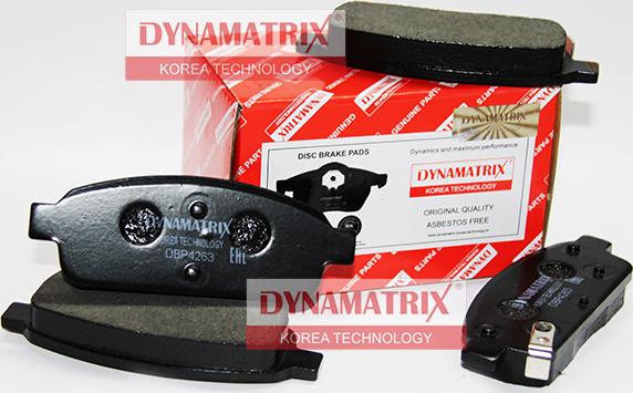 Dynamatrix DBP4263 - Тормозные колодки, дисковые, комплект autosila-amz.com