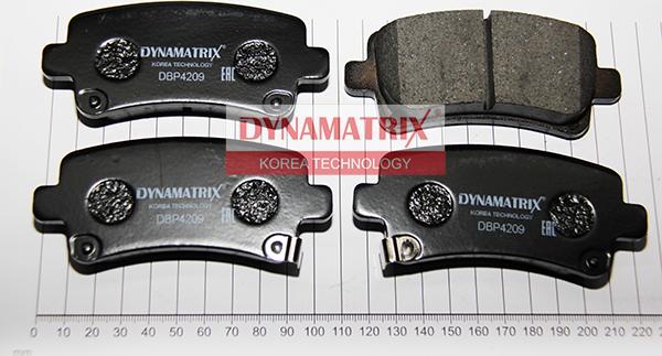 Dynamatrix DBP4209 - Тормозные колодки, дисковые, комплект autosila-amz.com