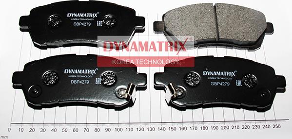 Dynamatrix DBP4279 - Тормозные колодки, дисковые, комплект autosila-amz.com