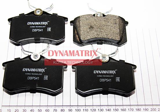 Dynamatrix DBP541 - Тормозные колодки, дисковые, комплект autosila-amz.com