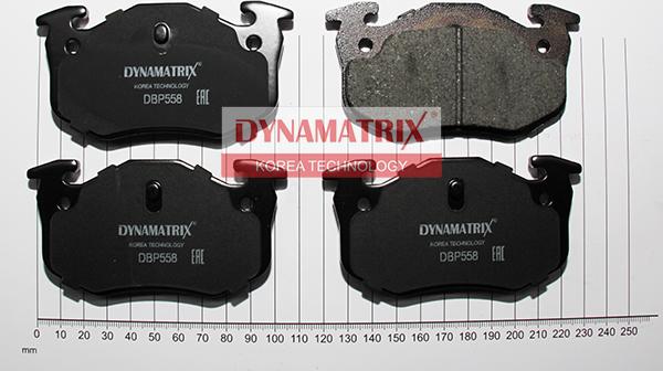 Dynamatrix DBP558 - Тормозные колодки, дисковые, комплект autosila-amz.com