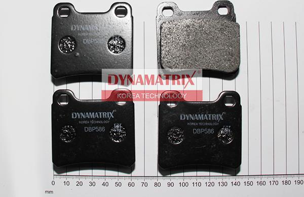 Dynamatrix DBP586 - Тормозные колодки, дисковые, комплект autosila-amz.com