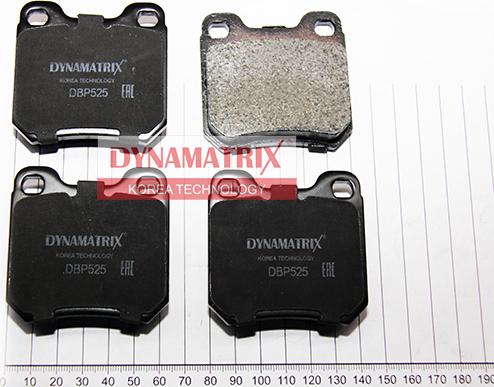 Dynamatrix DBP525 - Тормозные колодки, дисковые, комплект autosila-amz.com