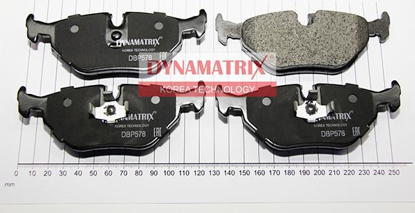 Dynamatrix DBP578 - Тормозные колодки, дисковые, комплект autosila-amz.com