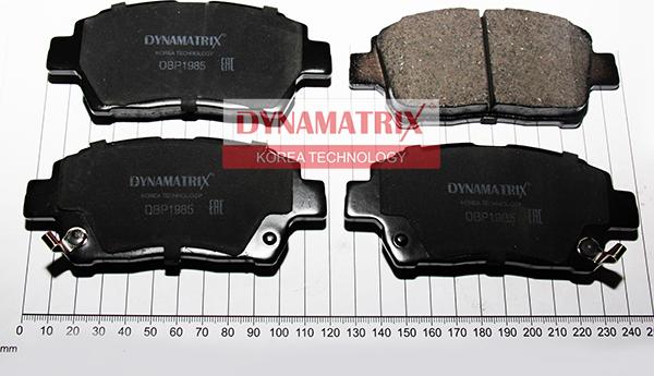 Dynamatrix DBP1985 - Тормозные колодки, дисковые, комплект autosila-amz.com