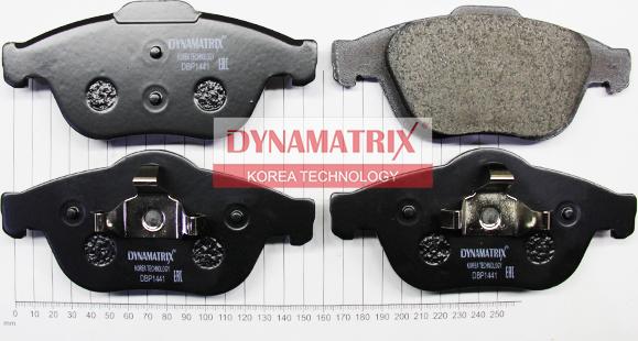 Dynamatrix DBP1441 - Тормозные колодки, дисковые, комплект autosila-amz.com