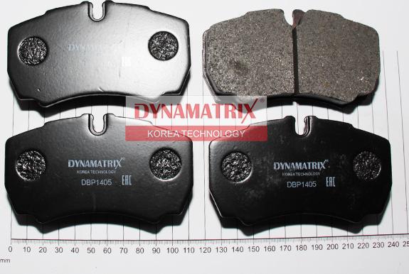 Dynamatrix DBP1405 - Тормозные колодки, дисковые, комплект autosila-amz.com