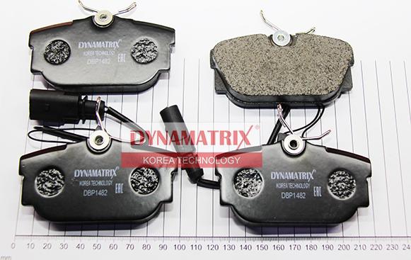 Dynamatrix DBP1482 - Тормозные колодки, дисковые, комплект autosila-amz.com