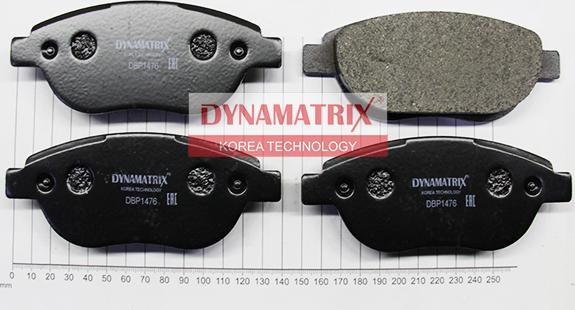 Dynamatrix DBP1476 - Тормозные колодки, дисковые, комплект autosila-amz.com