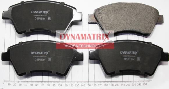 Dynamatrix DBP1544 - Тормозные колодки, дисковые, комплект autosila-amz.com