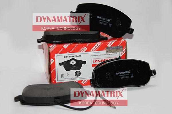 Dynamatrix DBP1556 - Тормозные колодки, дисковые, комплект autosila-amz.com