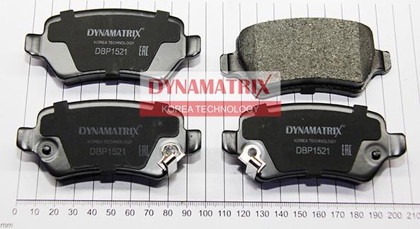 Dynamatrix DBP1521 - Тормозные колодки, дисковые, комплект autosila-amz.com