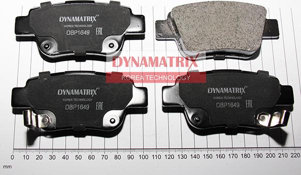 Dynamatrix DBP1649 - Тормозные колодки, дисковые, комплект autosila-amz.com