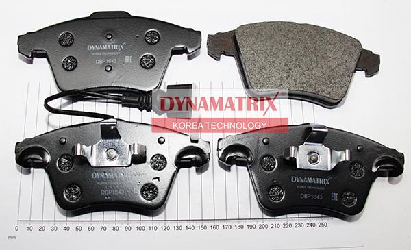 Dynamatrix DBP1643 - Тормозные колодки, дисковые, комплект autosila-amz.com