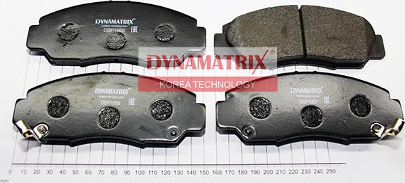 Dynamatrix DBP1669 - Тормозные колодки, дисковые, комплект autosila-amz.com