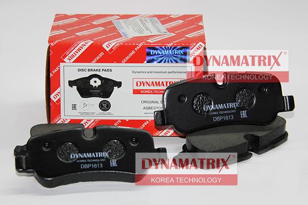 Dynamatrix DBP1613 - Тормозные колодки, дисковые, комплект autosila-amz.com