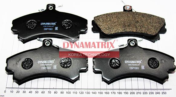 Dynamatrix DBP1093 - Тормозные колодки, дисковые, комплект autosila-amz.com