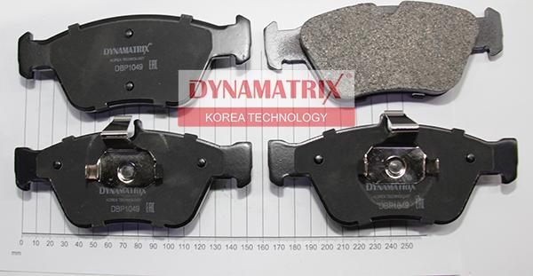Dynamatrix DBP1049 - Тормозные колодки, дисковые, комплект autosila-amz.com