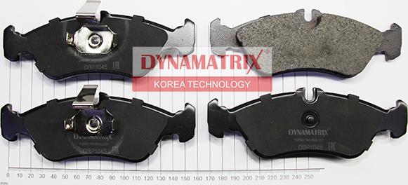 Dynamatrix DBP1045 - Тормозные колодки, дисковые, комплект autosila-amz.com