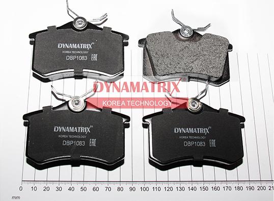 Dynamatrix DBP1083 - Тормозные колодки, дисковые, комплект autosila-amz.com