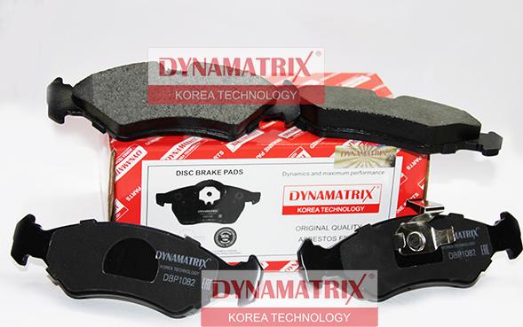 Dynamatrix DBP1082 - Тормозные колодки, дисковые, комплект autosila-amz.com