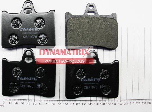 Dynamatrix DBP1070 - Тормозные колодки, дисковые, комплект autosila-amz.com