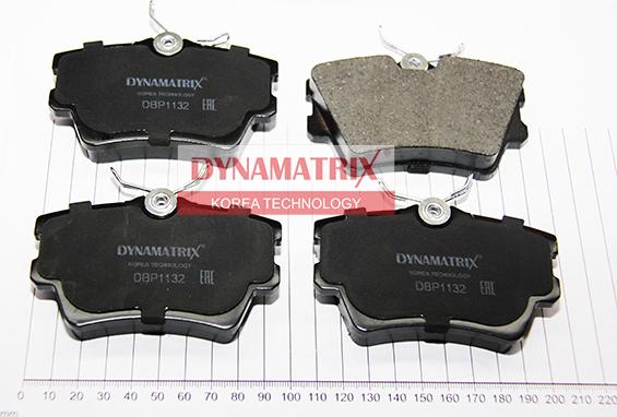Dynamatrix DBP1132 - Тормозные колодки, дисковые, комплект autosila-amz.com
