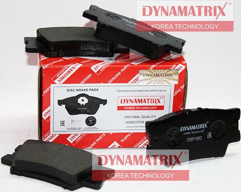 Dynamatrix DBP1892 - Тормозные колодки, дисковые, комплект autosila-amz.com
