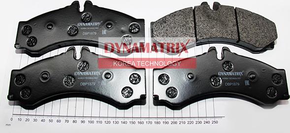Dynamatrix DBP1879 - Тормозные колодки, дисковые, комплект autosila-amz.com