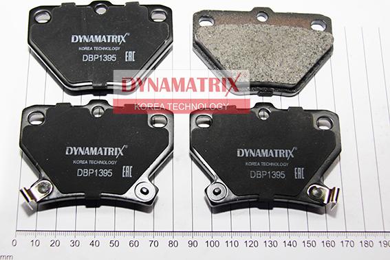 Dynamatrix DBP1395 - Тормозные колодки, дисковые, комплект autosila-amz.com