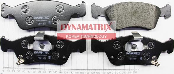 Dynamatrix DBP1321 - Тормозные колодки, дисковые, комплект autosila-amz.com