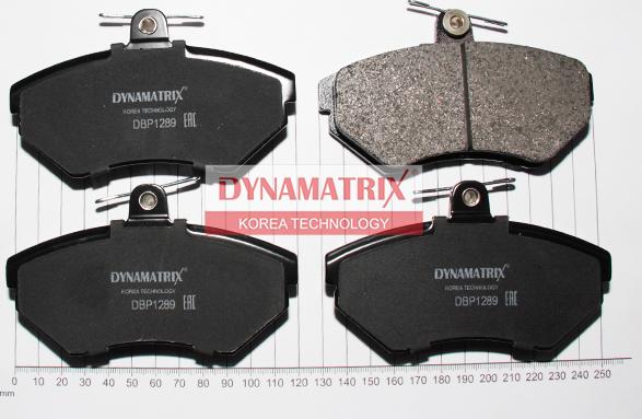 Dynamatrix DBP1289 - Тормозные колодки, дисковые, комплект autosila-amz.com