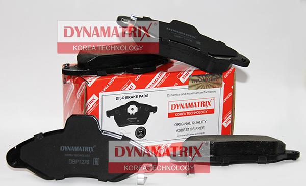 Dynamatrix DBP1276 - Тормозные колодки, дисковые, комплект autosila-amz.com