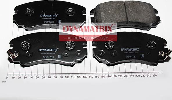 Dynamatrix DBP1733 - Тормозные колодки, дисковые, комплект autosila-amz.com
