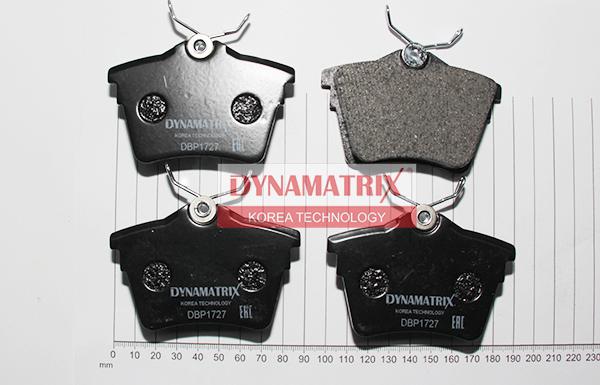 Dynamatrix DBP1727 - Тормозные колодки, дисковые, комплект autosila-amz.com