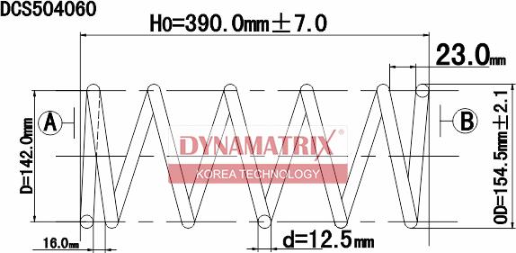 Dynamatrix DCS504060 - Пружина ходовой части autosila-amz.com