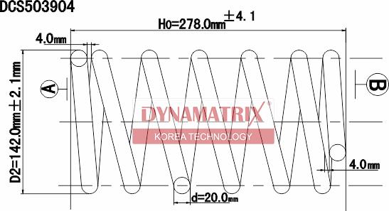 Dynamatrix DCS503904 - Пружина ходовой части autosila-amz.com