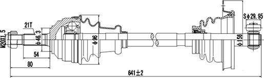 Dynamatrix DDS250001 - Приводной вал autosila-amz.com