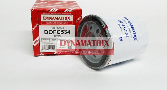 Dynamatrix DOFC534 - Масляный фильтр autosila-amz.com