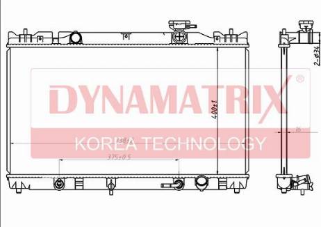 Dynamatrix DR646351 - Радиатор, охлаждение двигателя autosila-amz.com