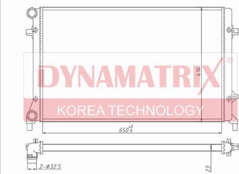 Dynamatrix DR65277 - Радиатор, охлаждение двигателя autosila-amz.com