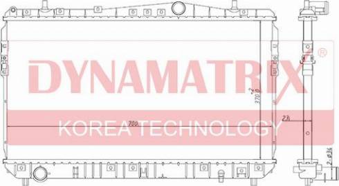 Dynamatrix DR61633 - Радиатор, охлаждение двигателя autosila-amz.com