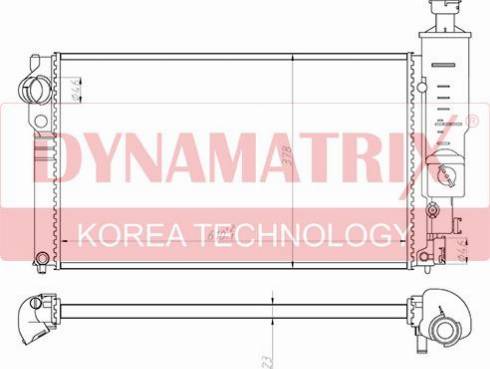 Dynamatrix DR63528 - Радиатор, охлаждение двигателя autosila-amz.com