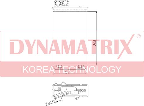 Dynamatrix DR73254 - Теплообменник, отопление салона autosila-amz.com